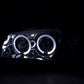 BMW 1-series E81 E82 E87 E88 Chrome Angel Eyes Headlight Set (2004 to 2011)