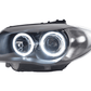 BMW 1-Series E81/E82/E87/E88 Angel Eyes LED Headlights (2004-2013)