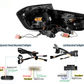 BMW 3-Series 6th Gen F30 F35 F80 GTS Style -Red or Smoked- OLED Dynamic Tail Lights (2012-2019)