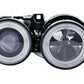 BMW 3-series E30 2/4 door. Black Angel Eyes Headlight Set (1987-1991)
