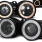 BMW 3-series E30 2/4 door. Black Angel Eyes Headlight Set (1987-1991)