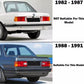 BMW 3-Series E30 Red/ Clear Tail Lights- Facelift (1988-1994)
