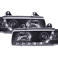 BMW 3-series E36 Coupe Black LED Headlights with Daytime Running Lights (1992-1999)