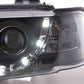 BMW 3-series E36 Coupe Black LED Headlights with Daytime Running Lights (1992-1999)