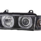BMW 3-series E36 Coupe/Convertible Black Angel Eye Headlights (1992-1998)