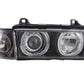 BMW 3-series E36 Coupe/Convertible Black Angel Eye Headlights (1992-1998)