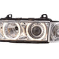 BMW 3-series E36 Coupe/Convertible Chrome Xenon Angel Eyes Headlights (1992-1998)
