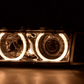 BMW 3-series E36 Coupe/Convertible Chrome Xenon Angel Eyes Headlights (1992-1998)