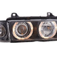 BMW 3 Series E36 Sedan Black Angel Eyes LED Headlights (1992 - 1998)