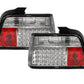 BMW 3-series E36 Sedan Chrome Clear LED Taillights Set (1991-1998)