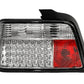 BMW 3-series E36 Sedan Chrome Clear LED Taillights Set (1991-1998)