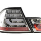BMW 3-Series E46 Coupe Chrome Clear LED LightBar Taillights Set- Facelift (2003-2007)