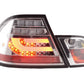 BMW 3-Series E46 Coupe Chrome Clear LED LightBar Taillights Set- Facelift (2003-2007)