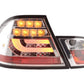 BMW 3-Series E46 Coupe Chrome Clear LED LightBar Taillights Set- Facelift (2003-2007)