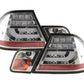BMW 3-Series E46 Coupe Chrome Clear LED LightBar Taillights Set- Facelift (2003-2007)