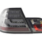 BMW 3-series E46 Coupe Chrome Smoked LED LightBar Taillights Set (1999-2002)
