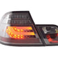 BMW 3-series E46 Coupe Chrome Smoked LED LightBar Taillights Set (1999-2002)