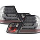 BMW 3-series E46 Coupe Chrome Smoked LED LightBar Taillights Set (1999-2002)