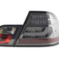 BMW 3-series E46 Coupe Chrome Smoked LED LightBar Taillights Set (1999-2002)