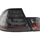 BMW 3-series E46 Coupe Chrome/Smoked LED LightBar Taillights Set- Facelift (2003-2007)