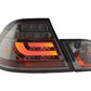 BMW 3-series E46 Coupe Chrome/Smoked LED LightBar Taillights Set- Facelift (2003-2007)