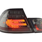 BMW 3-series E46 Coupe Chrome/Smoked LED LightBar Taillights Set- Facelift (2003-2007)