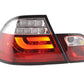 BMW 3-series E46 Coupe Red LED LightBar Taillights Set (1999-2002)