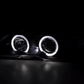 BMW 3-series E46 Coupe/Convertible Black Xenon Angel Eyes Headlights (2003-2005)