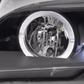 BMW 3-series E46 Coupe/Convertible Black Xenon Angel Eyes Headlights (2003-2005)