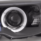 BMW 3-series E46 Coupe/Convertible Black Xenon Angel Eyes Headlights (2003-2005)