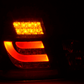 BMW 3-series E46 Sedan Black Clear LED LightBar Taillights Set (1998-2001)