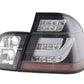 BMW 3-series E46 Sedan Black Clear LED LightBar Taillights Set (1998-2001)