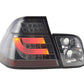 BMW 3-series E46 Sedan Chrome Smoked LED LightBar Taillights Set (1998-2001)