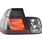 BMW 3-series E46 Sedan Chrome Smoked LED LightBar Taillights Set (1998-2001)