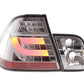 BMW 3-series E46 Sedan Chrome/Clear LED LightBar Taillights Set- Facelift (2002-2005)
