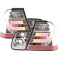 BMW 3-series E46 Sedan Chrome/Clear LED LightBar Taillights Set- Facelift (2002-2005)