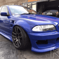 BMW 3-Series E46 Sedan Full Over Fender Kit with Vented Front Fenders - ABS OR Fiberglass
