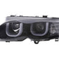 BMW 3-series E46 Sedan/Touring Black "U Eye"  Headlights (2002-2005)