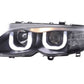 BMW 3-series E46 Sedan/Touring Black "U Eye"  Headlights (2002-2005)