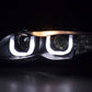 BMW 3-series E46 Sedan/Touring Black "U Eye"  Headlights (2002-2005)