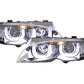 BMW 3-series E46 Sedan/Touring Chrome U Eye Headlights (2002-2005)