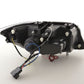 BMW 3-series E90 E91 Black Angel Eyes LED Headlight Set (2005-2012)