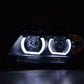 BMW 3 Series E90 /E91 Black LED U BAR Headlights (2005 - 2012)