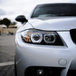 BMW 3-series E90 E91 Black U LED Headlights (2005-2012)