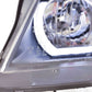 BMW 3-series E90 E91 Black U LED Headlights (2005-2012)