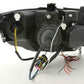 BMW 3-series E90 E91 Chrome Angel Eyes LED Headlight Set (2005-2012)