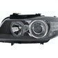 BMW 3-Series (E90 Sedan / E91 Touring) Black Angel Eyes Headlights (2005-2008)