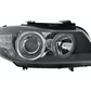 BMW 3-Series (E90 Sedan / E91 Touring) Black Angel Eyes Headlights (2005-2008)