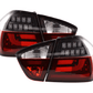 BMW 3-Series E90 Sedan Red/Black LED Taillights (2005-2008)