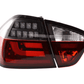BMW 3-Series E90 Sedan Red/Black LED Taillights (2005-2008)